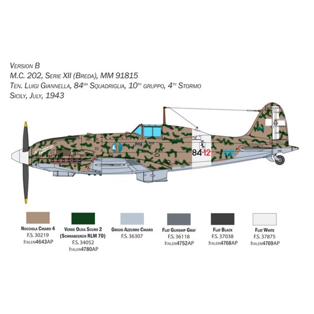 Italeri 1:32 Macchi MC.202 Folgore - Modelfly