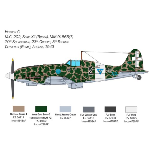 Italeri 1:32 Macchi MC.202 Folgore - Modelfly