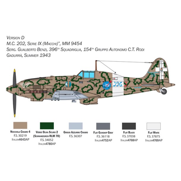 Italeri 1:32 Macchi MC.202 Folgore - Modelfly