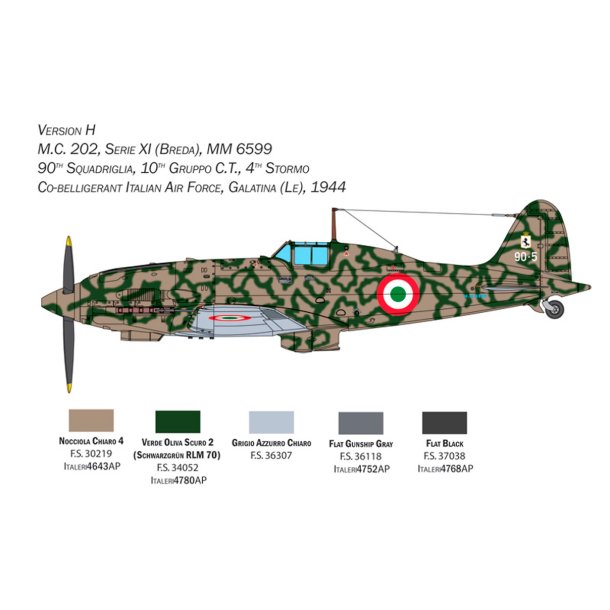 Italeri 1:32 Macchi MC.202 Folgore - Modelfly