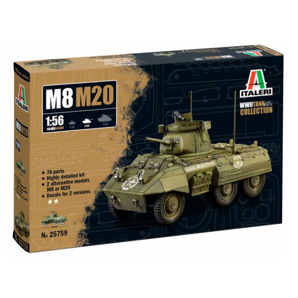 Italeri 1:56 M8/M20 Greyhound - Modell tank