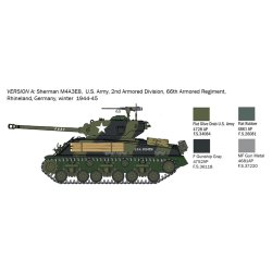 Italeri 1:56 M4A3E8 Sherman Fury - Modelkampvogn