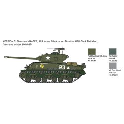Italeri 1:56 M4A3E8 Sherman Fury - Modelkampvogn