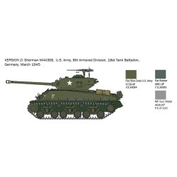 Italeri 1:56 M4A3E8 Sherman Fury - Modelkampvogn