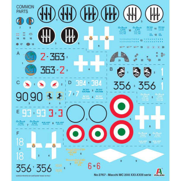 Italeri 1:48 Macchi C.200 Serie XXI-XXIII - Modelfly