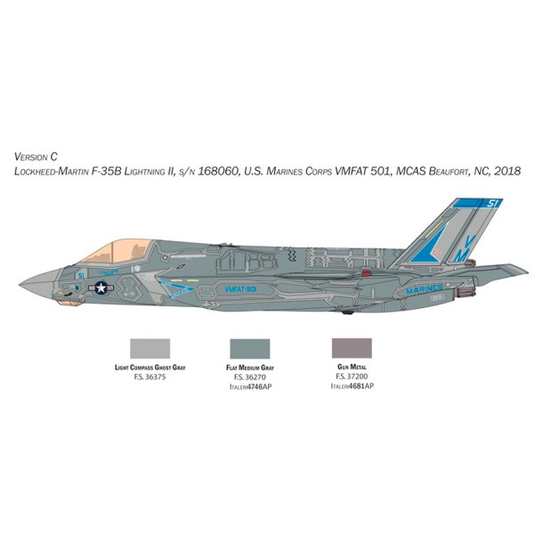 Italeri 1:48 F-35 B Lightning II - Modelfly
