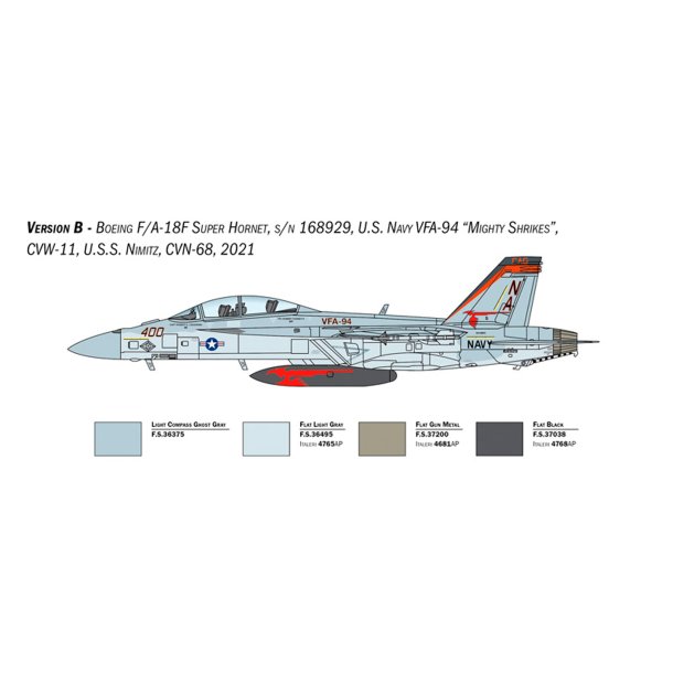 Italeri 1:48 F/A-18F Super Hornet U.S. Navy Special Colors - Modelfly