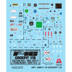 Italeri 1:12 F-16 Cockpit - Modelfly