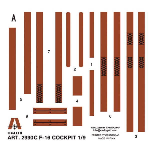Italeri 1:12 F-16 Cockpit - Modelfly