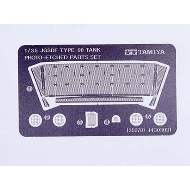 Tamiya metal tilbehrsst til GSDF Type 90 Tank - Tilbehr 1:35