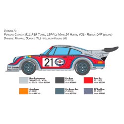 Italeri 1:24 Porsche Carrera RSR Turbo - Modelbil