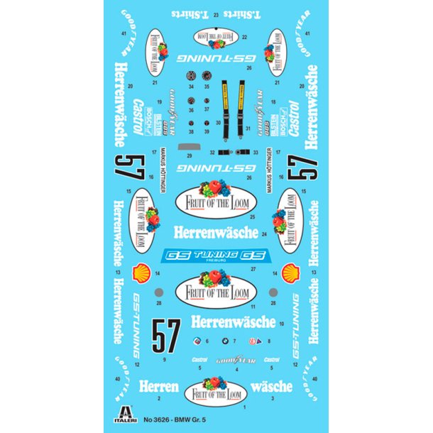 Italeri 1:24 B.M.W. 320 Group 5 - Modelbil