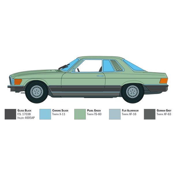 Italeri 1:24 Mercedes Benz 500 SLC - Modelbil
