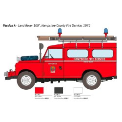 Italeri 1:24 Land Rover Fire Truck - Modelbil