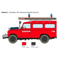 Italeri 1:24 Land Rover Fire Truck - Modelbil