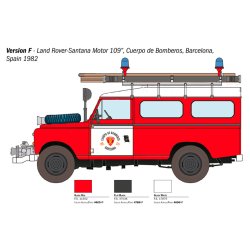 Italeri 1:24 Land Rover Fire Truck - Modelbil