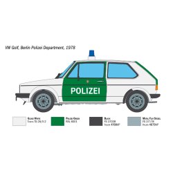 Italeri 1:24 VW Golf Polizei - Modelbil