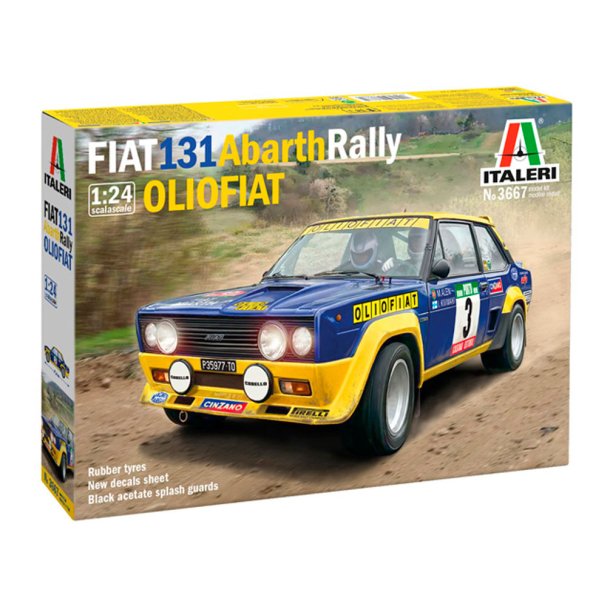 Italeri 1:24 Fiat 131 Abarth Rally OLIO FIAT - Modelbil