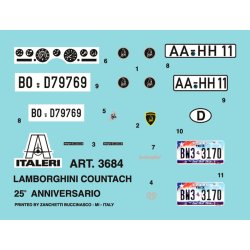 Italeri Lamborghini Countach 25th Anniversary - 1:24