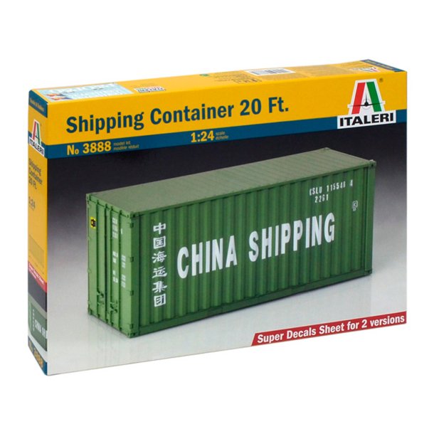 Italeri 1:24 Shipping Container 20 Ft  - Tilbehr