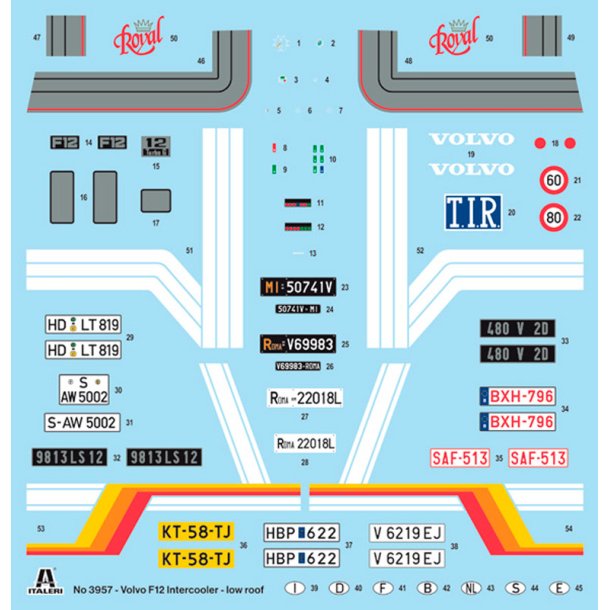 Italeri 1:24 Volvo F12 Intercooler m. tilbehr - Modellastbil