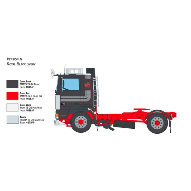 Italeri 1:24 Volvo F12 Intercooler m. tilbehr - Modellastbil