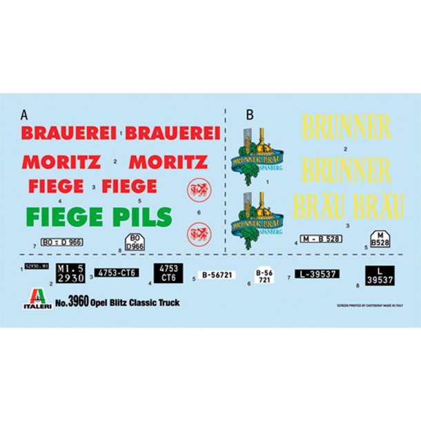 Italeri 1:24 Opel Blitz classic truck - Modelbil