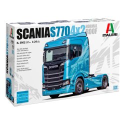 Italeri 1:24 Scania S770 4x2 normal roof limited edition - Modellastbil