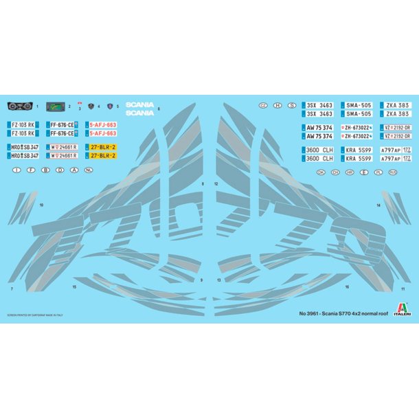 Italeri 1:24 Scania S770 4x2 normal roof limited edition - Modellastbil