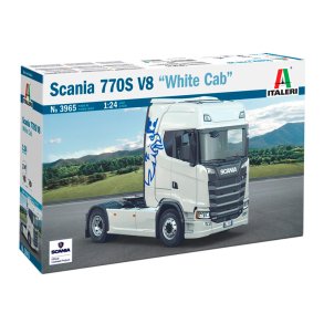 Italeri 1:24 Scania 770 S V8 White Cab - Modelllastbil