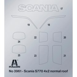 Italeri 1:24 Scania 770 S V8 White Cab - Modellastbil