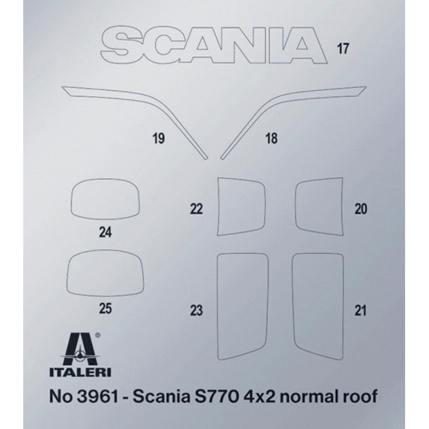 Italeri 1:24 Scania 770 S V8 White Cab - Modellastbil