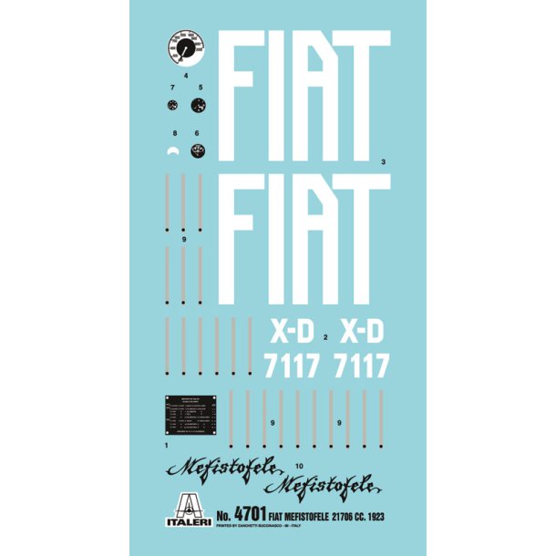 Italeri Fiat Mefistofele - 1:12