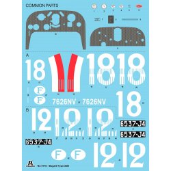 Italeri 1:12 Bugatti Type 35B - Modelbil