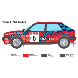 Italeri 1:12 Lancia Delta HF Integrale Sanremo 1989 - Modelbil