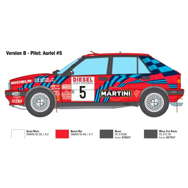 Italeri 1:12 Lancia Delta HF Integrale Sanremo 1989 - Modelbil
