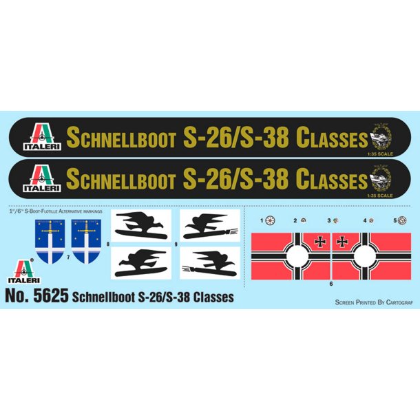 Italeri 1:35 Schnellboot S-26/S-38 - Modelskib