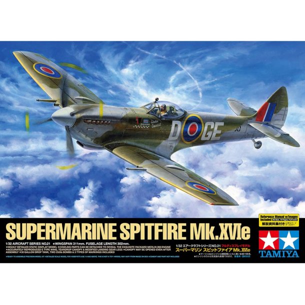 Tamiya Supermarine Spitfire Mk.XVIe 1:32 - Modelfly
