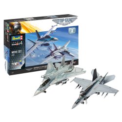 Revell 1:72 Gift Set Top Gun 2 Movie Set modelfly - 1:72 - Med lim og maling
