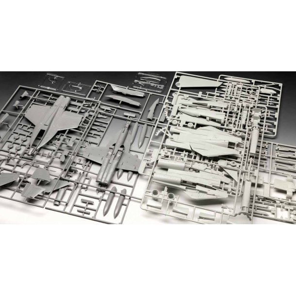 Revell 1:72 Gift Set Top Gun 2 Movie Set modelfly - 1:72 - Med lim og maling