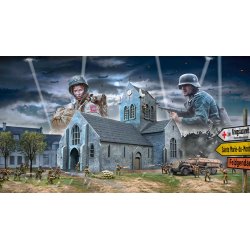 Italeri 1:72 Slaget vid Normandie Sainte-Mre-Eglise 6 juni 1944 - Slagets scen