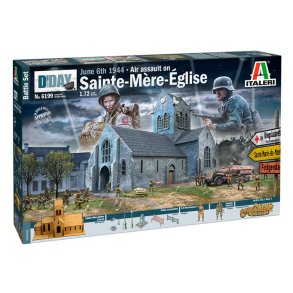 Italeri 1:72 Slaget vid Normandie Sainte-Mre-Eglise 6 juni 1944 - Slagets scen