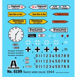 Italeri 1:72 Slaget vid Normandie Sainte-Mre-Eglise 6 juni 1944 - Slagets scen