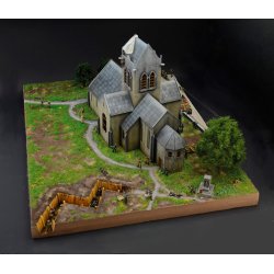 Italeri 1:72 Slaget vid Normandie Sainte-Mre-Eglise 6 juni 1944 - Slagets scen