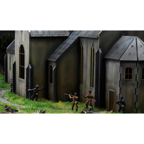 Italeri 1:72 Slaget vid Normandie Sainte-Mre-Eglise 6 juni 1944 - Slagets scen
