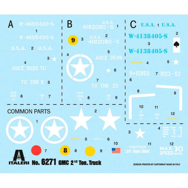 Italeri 1:35 GMC 2 1/2T D-Day 80 �rs jubil�um - Modellastbil