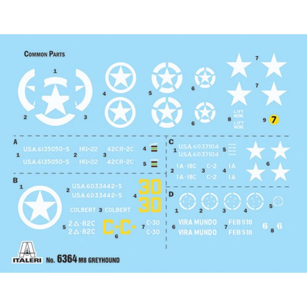 Italeri 1:35 M8 Greyhound - Modelkampvogn