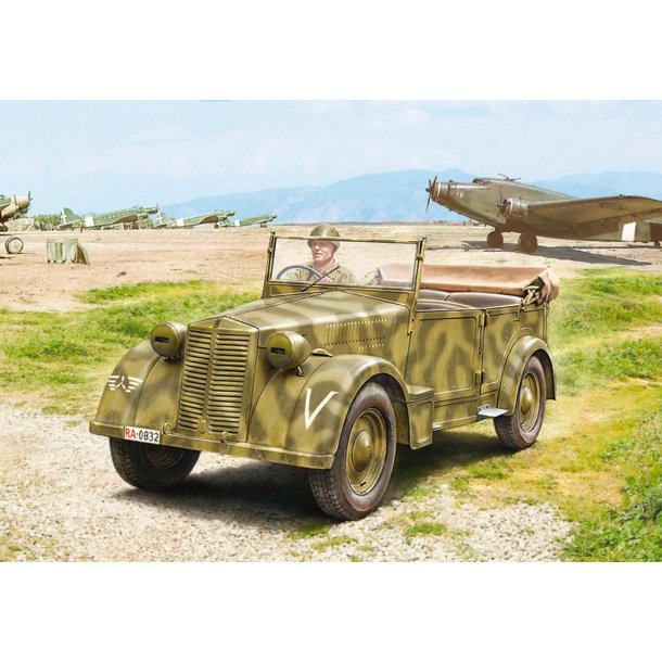 Italeri 1:35 Fiat 508 CM Coloniale m. bestning - Modelbil