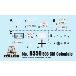 Italeri 1:35 Fiat 508 CM Coloniale m. bestning - Modelbil