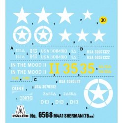 Italeri 1:35 M4A1 Sherman m. U.S. infantry - Modelkampvogn